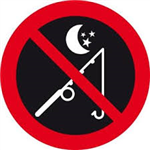 NACHTVISSEN VERBODEN